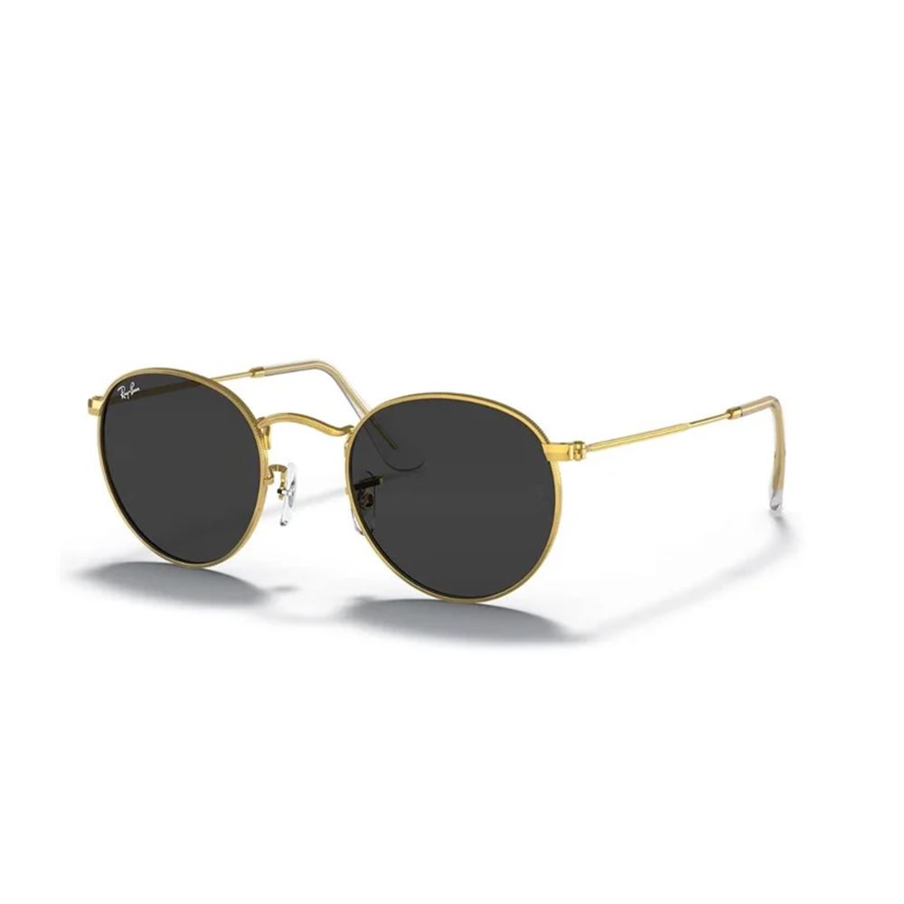 LENTES DE SOL RAY BAN RB3447 ROUND METAL DORADO LUNA NEGRA